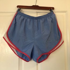 Blue & Pink Nike Dri-Fit Athletic Shorts